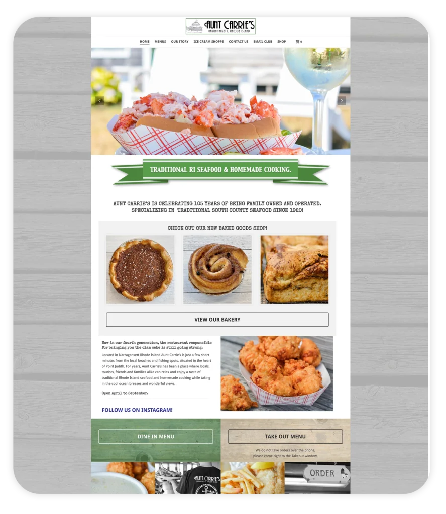 auntcarriesriwebsitedesignjpg