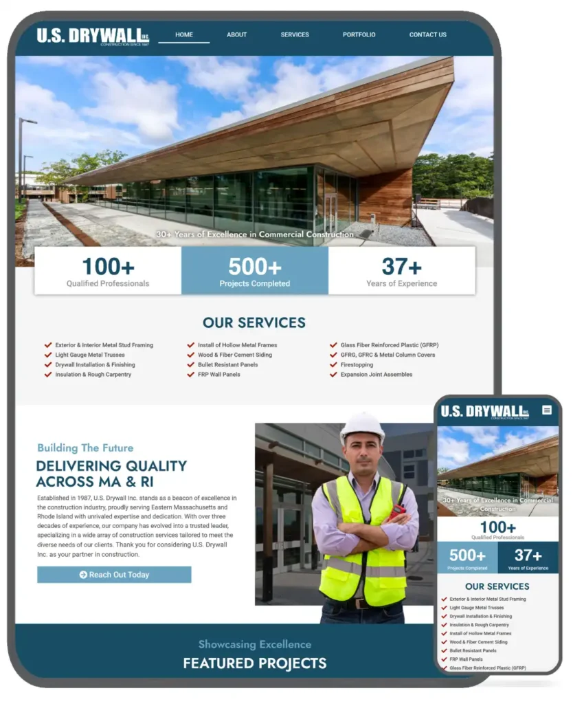 us drywall website design jpg