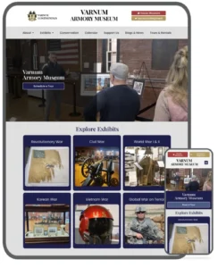 varnum armory museum website design jpg