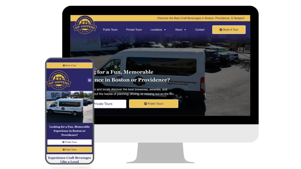 website launch sip happens tours