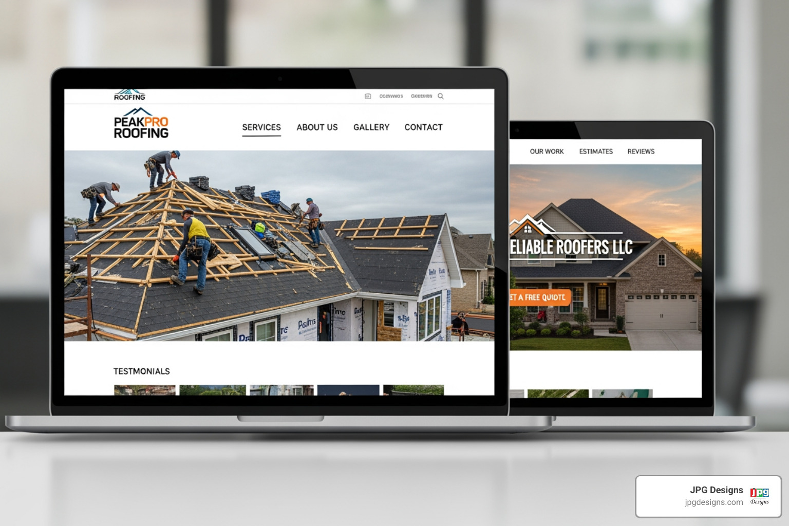 roofing company websites