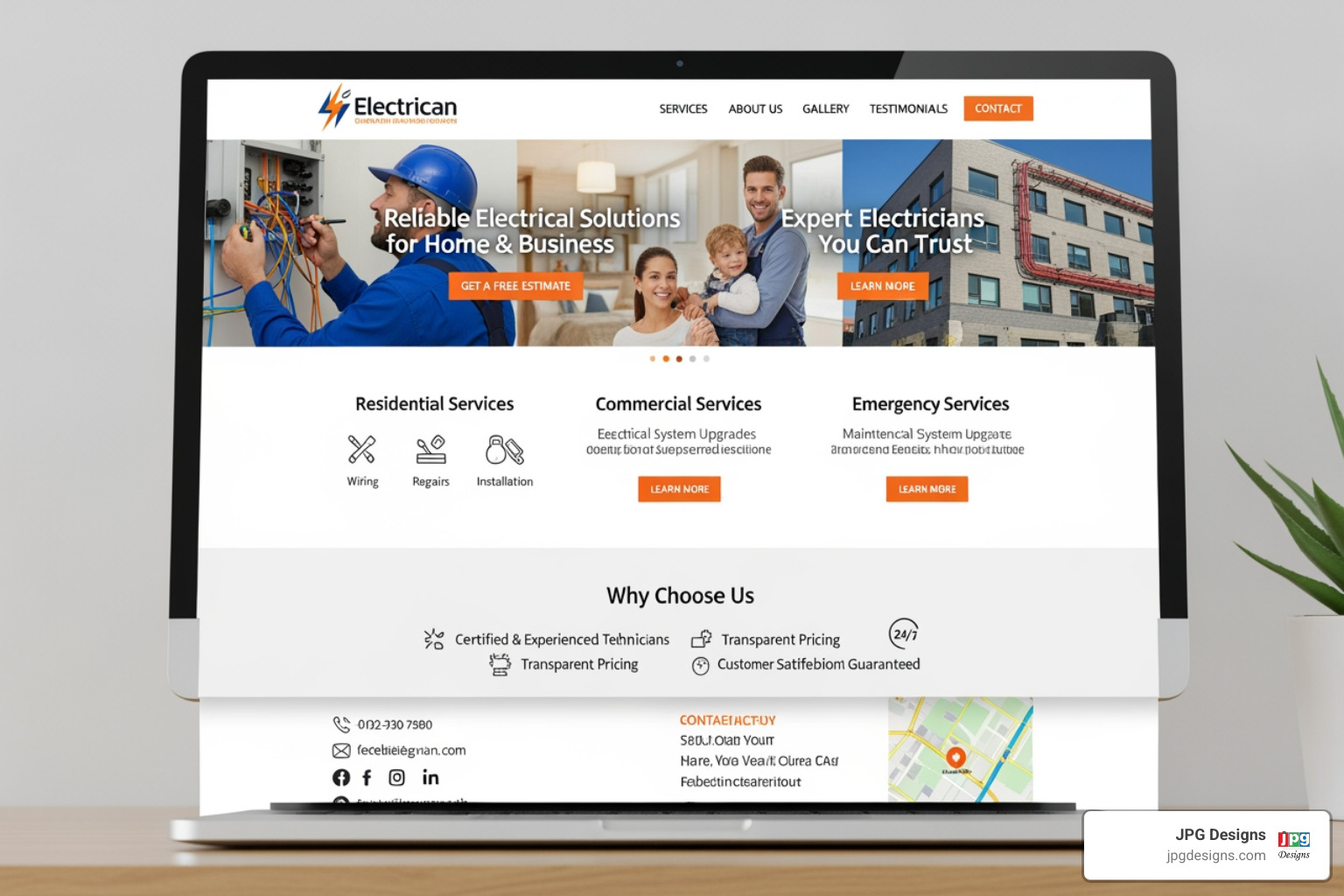 web design for electricians