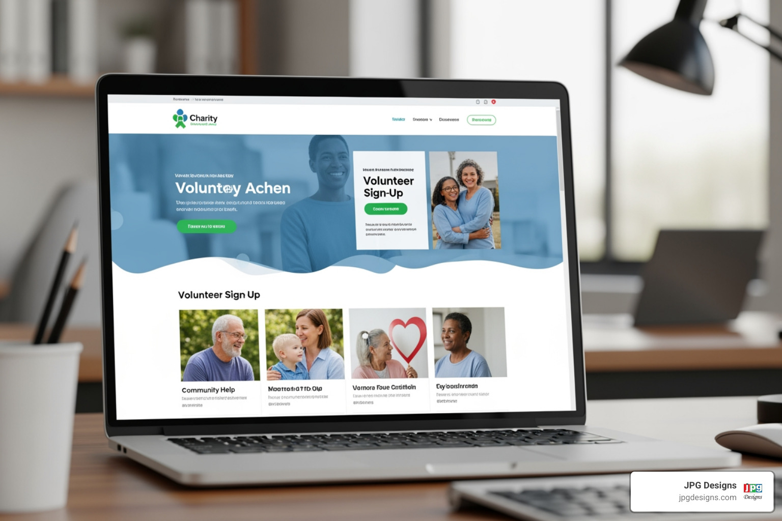 website design for charities