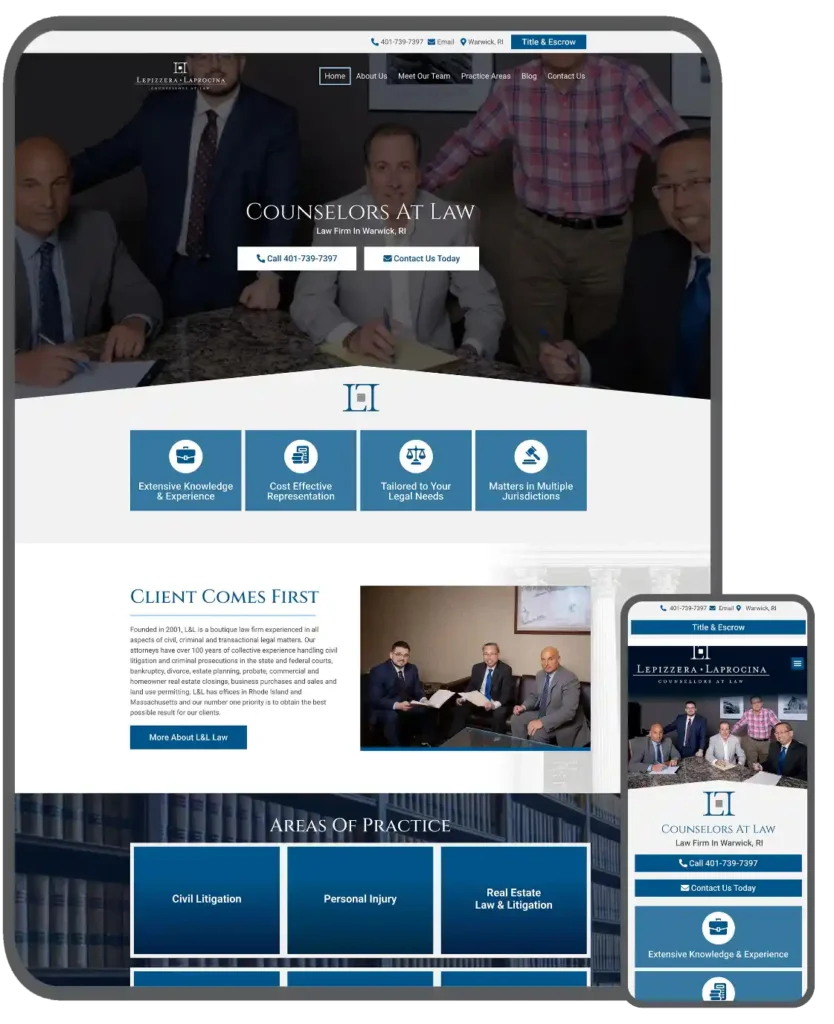 leplap law website by jpg designs