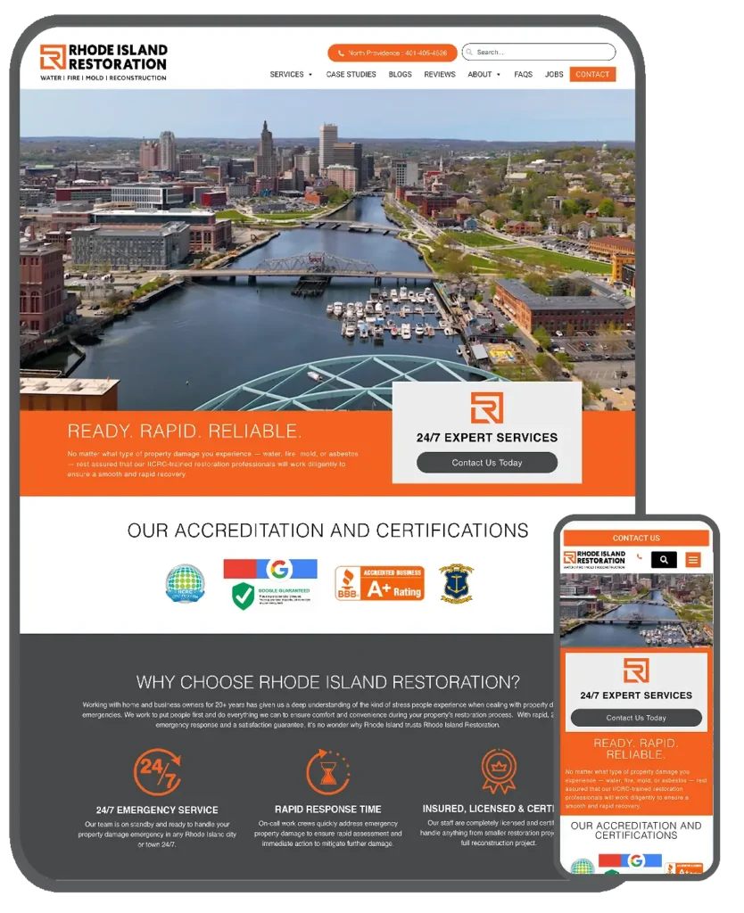 ri restoration website by jpg designs