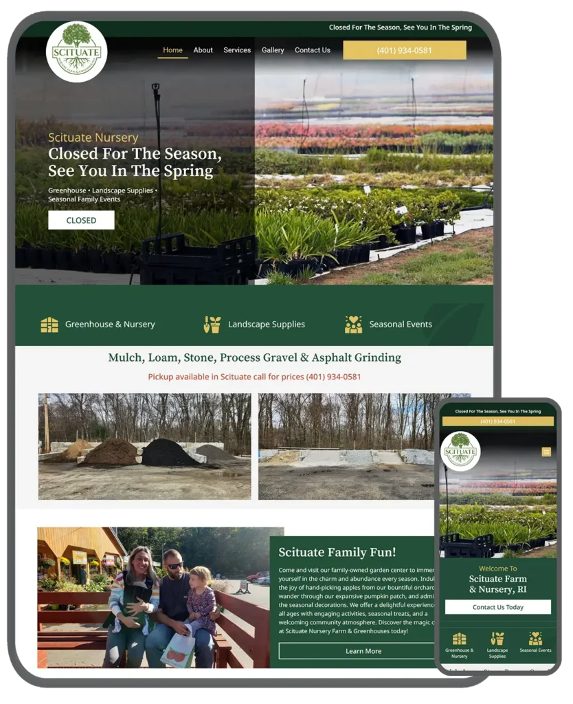 situate nursery website by jpg designs