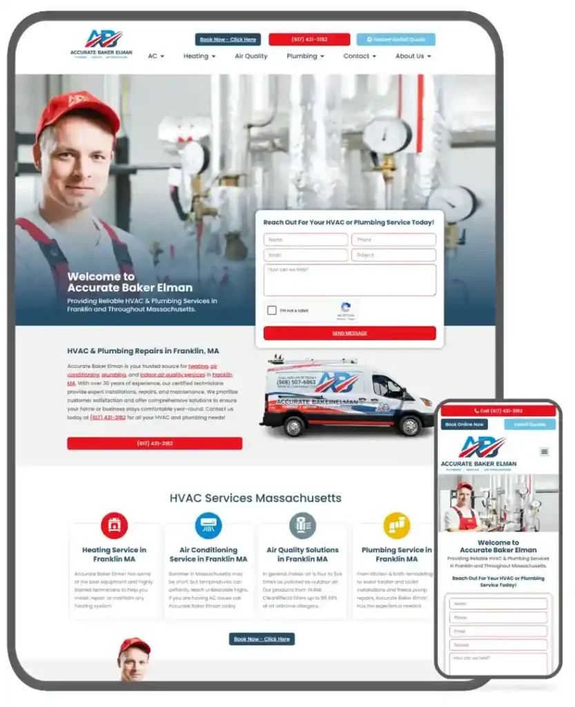 plumber website design