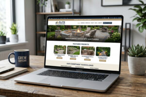 Landscape Hardscape contractor website design portfolio
