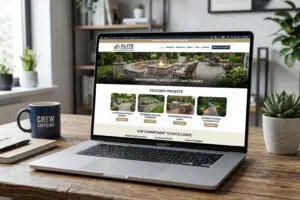 Landscape Hardscape contractor website design portfolio